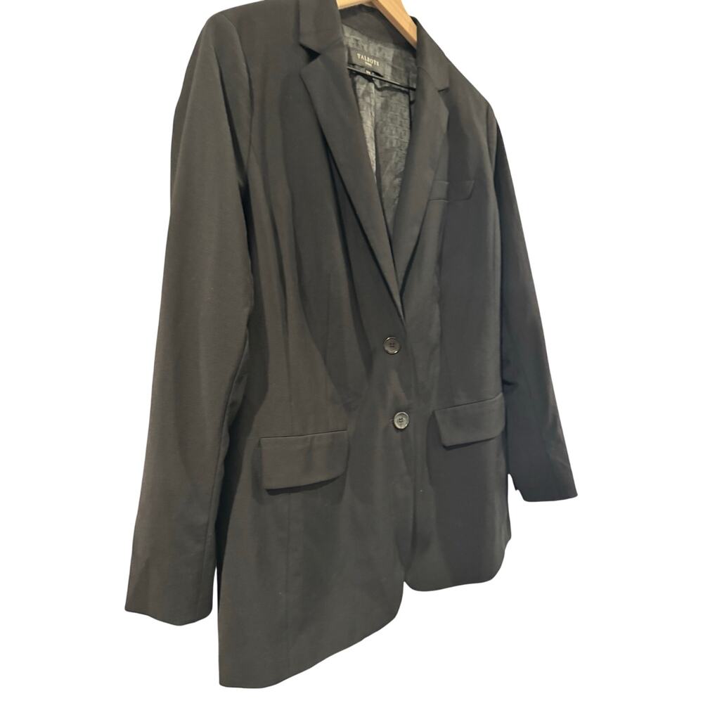 Talbots Woman Wool Blend  Black Blazer Size 14W